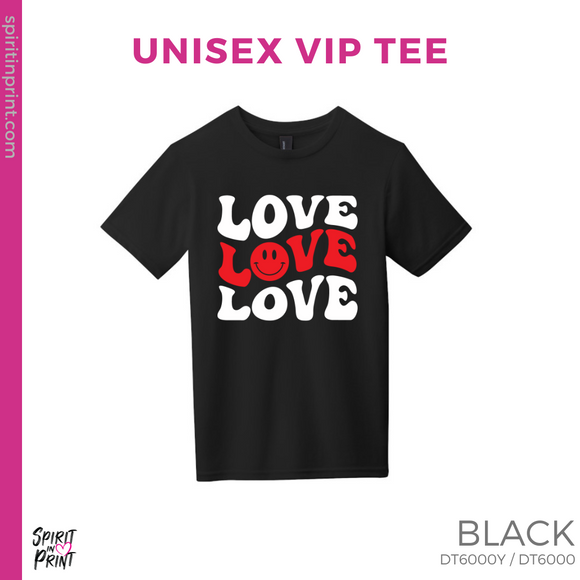 Unisex VIP Tee - Black (Triple Love #143690)