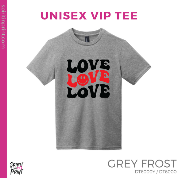 Unisex VIP Tee - Grey Frost (Triple Love #143690)