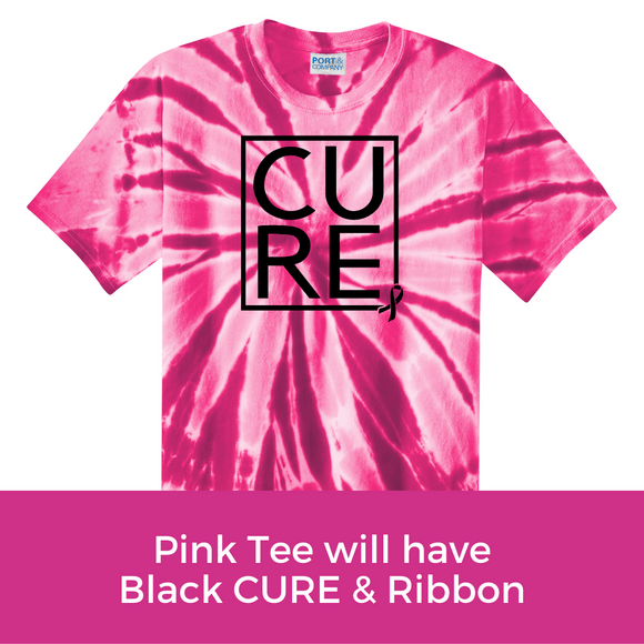 Cure Tee - Pink Tie Dye