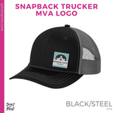 Snapback Trucker Cap- Black/Steel