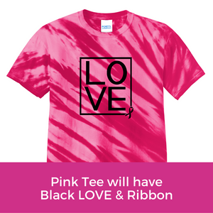 Love Tee - Pink Tiger Stripe