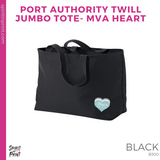 Port Authority Ideal Twill Jumbo Tote- Black