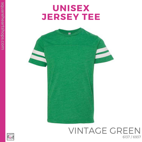 Unisex Jersey Tee - Kelly Green (Easterby Script #143343)
