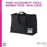 Port Authority Ideal Twill Jumbo Tote- Black