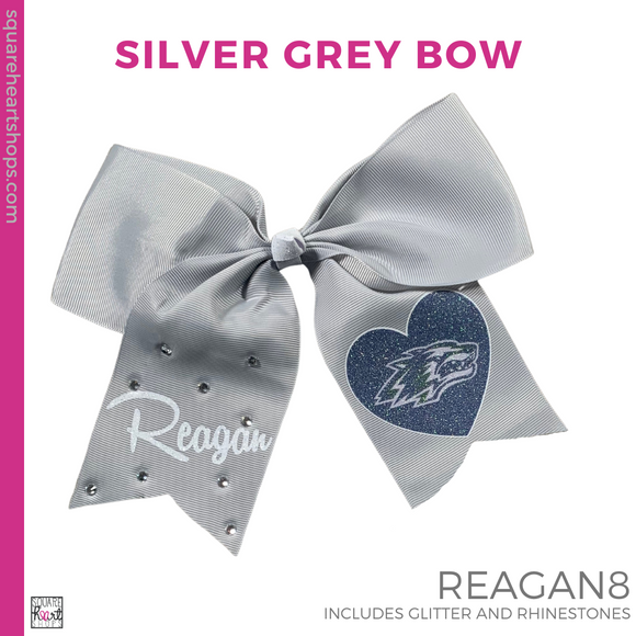 Silver Grey Bow- Reagan 8
