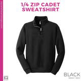 1/4 Cadet Sweatshirt - Black (Stockpile #143548)
