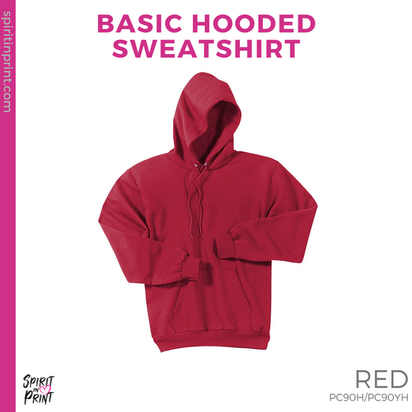 Basic Hoodie - Red (Washington KESD Mascot #143279)