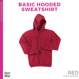 Basic Hoodie - Red (Red Bank Newest #143402)