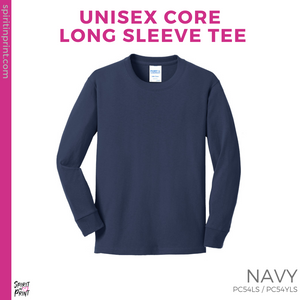 Basic Core Long Sleeve - Navy (Reagan Tint T-Wolf #143226)