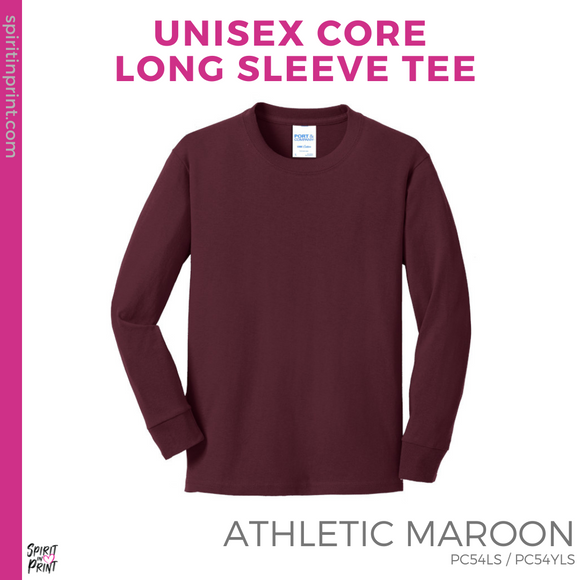 Basic Core Long Sleeve - Athletic Maroon
