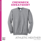 Crewneck Sweatshirt - Athletic Grey (Sierra Vista SV #143457)