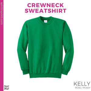 Crewneck Sweatshirt - Kelly Green (Nelson Checkers #143902)