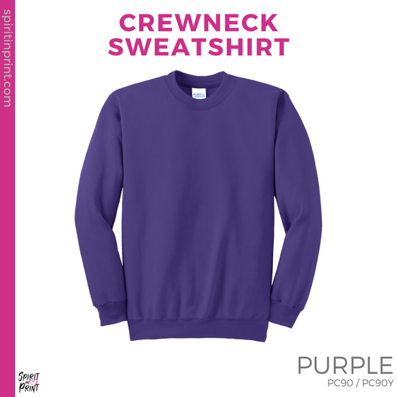 Crewneck Sweatshirt - Purple (Gettysburg Bar #143882)