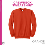 Crewneck Sweatshirt - Orange (Hillside Pendant #143857)