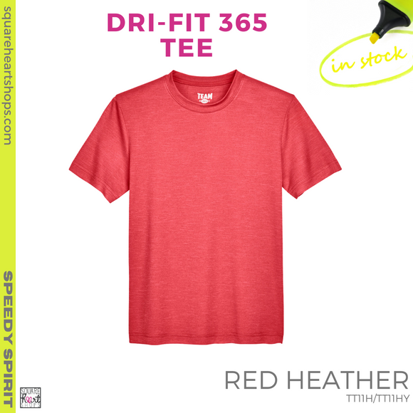 Dri-Fit 365 Tee - Red Heather