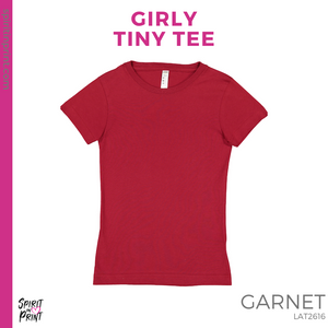 Girly Tiny Tee - Garnet (Young Jets Block #143598)