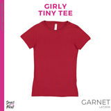 Girly Tiny Tee - Garnet (Young Jets Block #143598)
