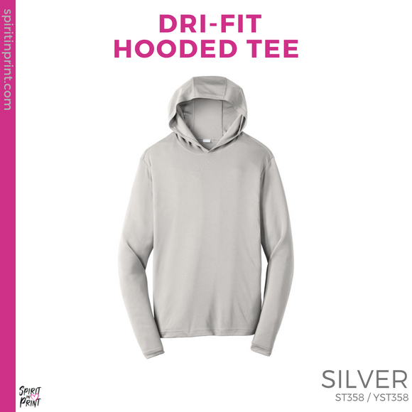 Youth Dri-Fit Hooded Tee - Silver