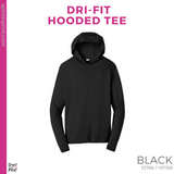 Youth Dri-Fit Hooded Tee - Black (Mission Vista Academy Heart #143682)