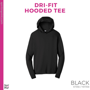 Youth Dri-Fit Hooded Tee - Black (Mission Vista Academy Block #143681)