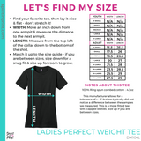 Ladies Perfect Weight Tee - Heathered Steel (It's A Beautiful Day #143298)