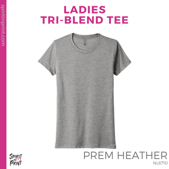 Ladies Tri-Blend Tee- Prem Heather (CPA Block #143659)