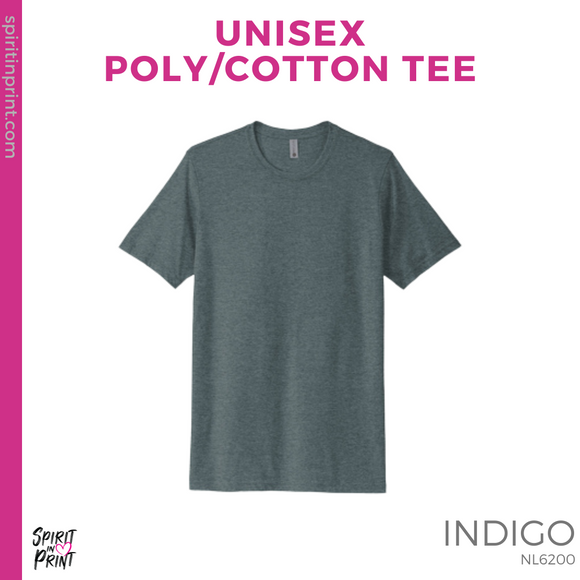 Unisex Poly/Cotton Tee- Indigo (CPA Rectangle #143660)