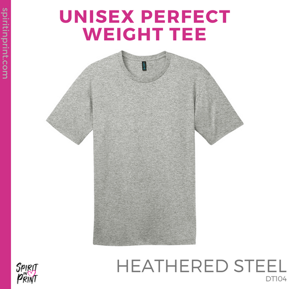Unisex Perfect Weight Tee - Heathered Steel (It's A Beautiful Day #143298)