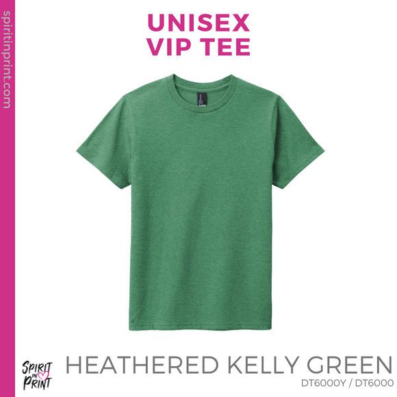 Unisex VIP Tee - Heathered Kelly Green (Oraze Pride #143398)