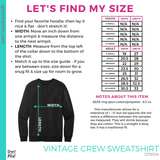 Vintage Crew Sweatshirt - Black (#143005)