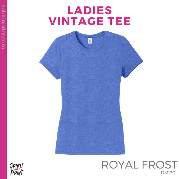 Ladies Vintage Tee - Royal Frost (CPA Rectangle #143660)
