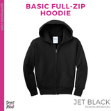 Basic Full-Zip Hoodie - Black (Oraze Pride #143398)