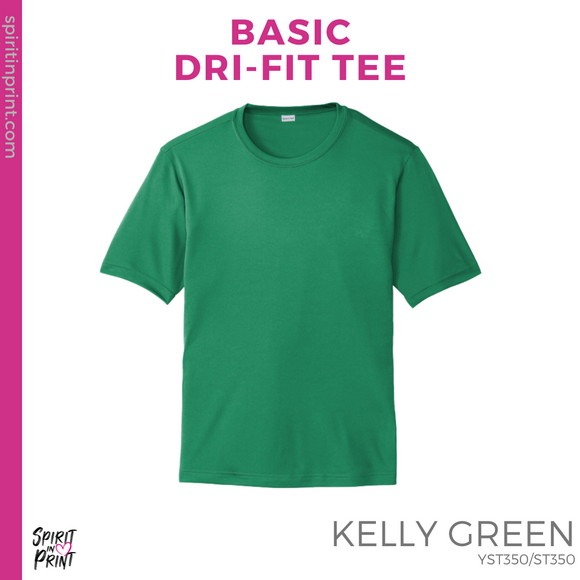 Basic Dri-Fit Tee - Kelly Green (Easterby Mascot #143325)