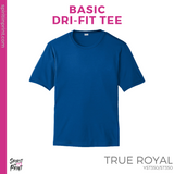 Basic Dri-Fit Tee - True Royal (Mountain View Arch #143389)