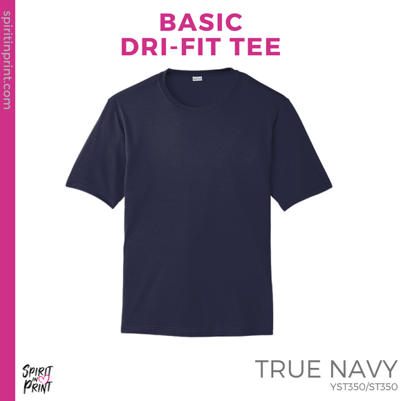 Basic Dri-Fit Tee - True Navy (St. Anthony's Block #143435)