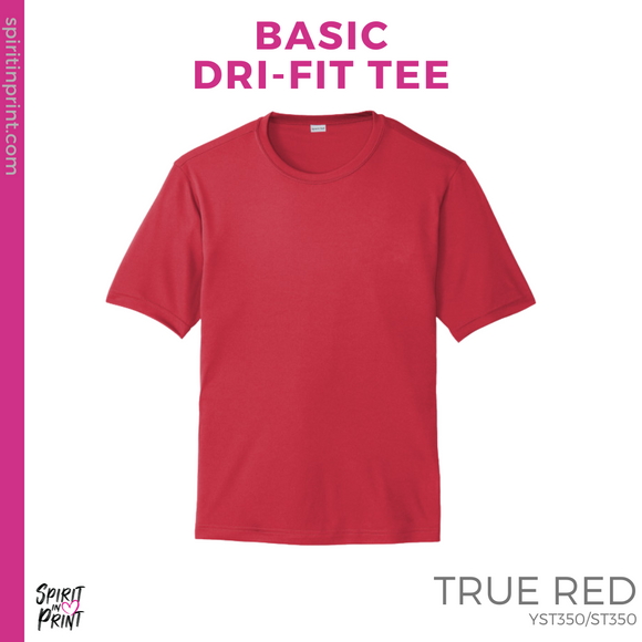 Basic Dri-Fit Tee - True Red (Washington KESD Mascot #143279)