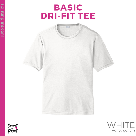 Basic Dri-Fit Tee - White (St. Anthony's Crest #143436)