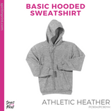 Basic Hoodie - Athletic Grey (Mountain View Arch #143389)