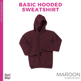 Basic Hoodie - Maroon (Kastner Logo #143486)