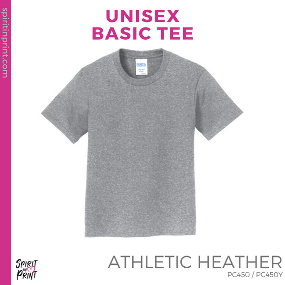 Basic Tee - Athletic Heather (Easterby Mascot #143325)