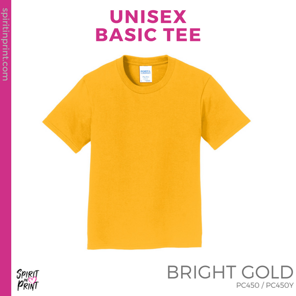 Basic Tee - Bright Gold (Mountain View Arch #143389)