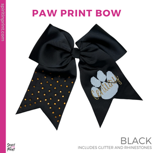 Paw Print Bow