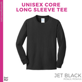 Basic Core Long Sleeve - Jet Black (Cole Bulldogs Block C #143666)