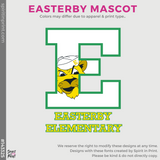 Crewneck Sweatshirt - Athletic Grey (Easterby Mascot #143325)