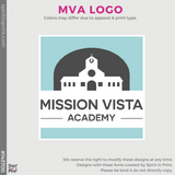 Girly Vintage Tee - Grey Frost (Mission Vista Academy Logo #143700)