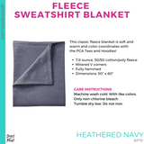 Blanket - Heather Navy (PCA Horizontal)