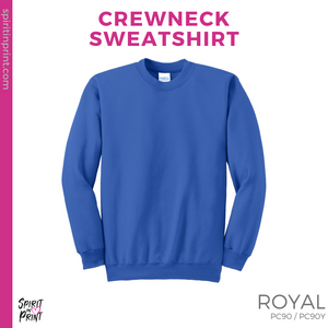 Crewneck Sweatshirt - Royal (Mountain View Arch #143389)