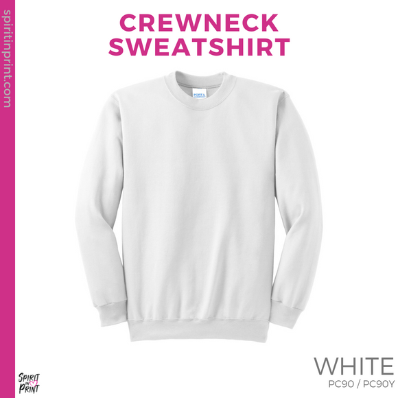 Crewneck Sweatshirt - White (Hirayama Mascot #143894)