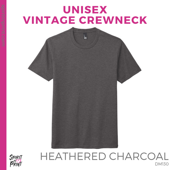 Vintage Tee - Heathered Charcoal (Lincoln Block #143668)