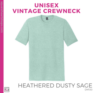 Vintage Tee - Heathered Dusty Sage (Nursing Retired #143511)